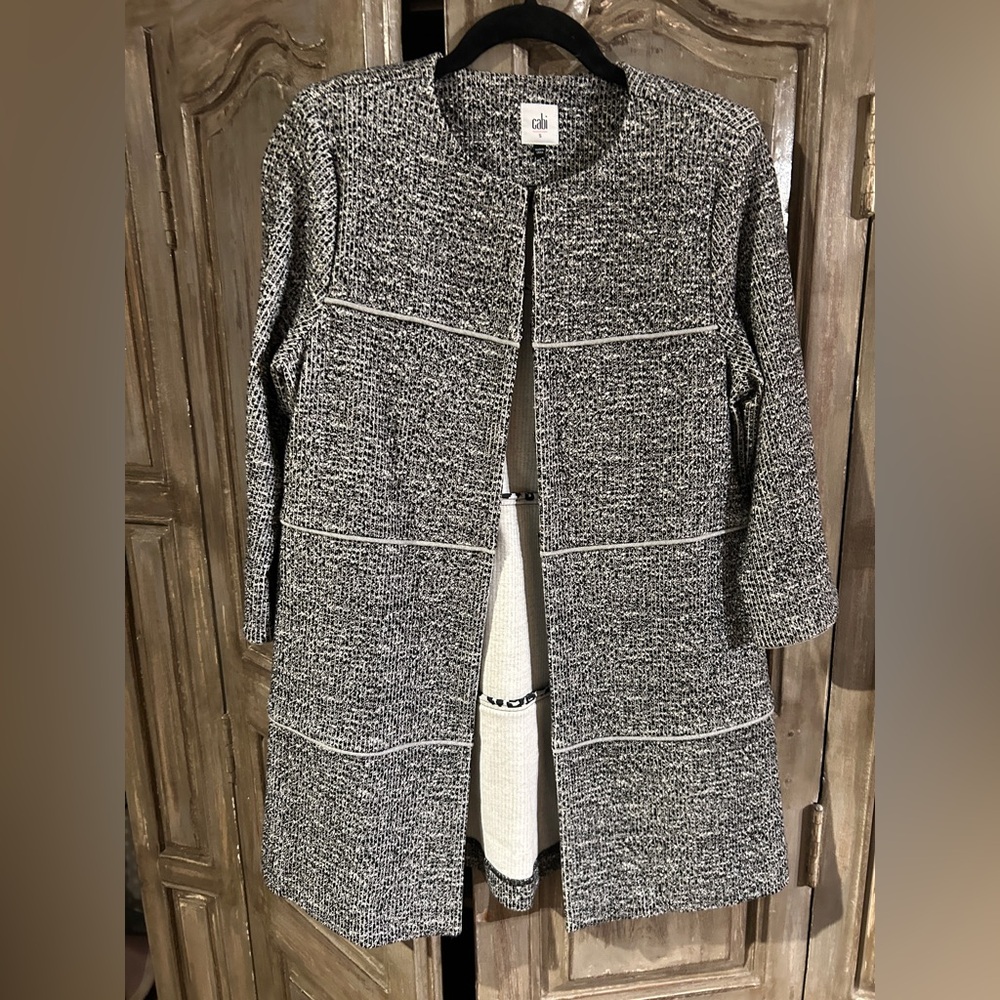CAbi The Times Tweed Jacket NWOT